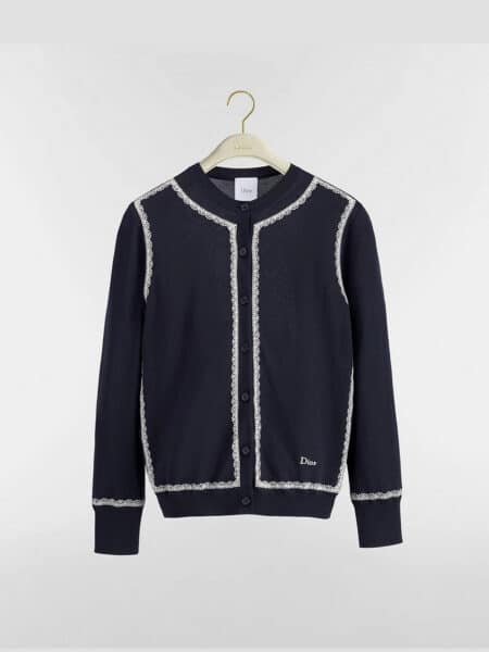 [디올] 레이스 트리밍 크루넥 가디건 624G34A6E80 (2 COLORS)