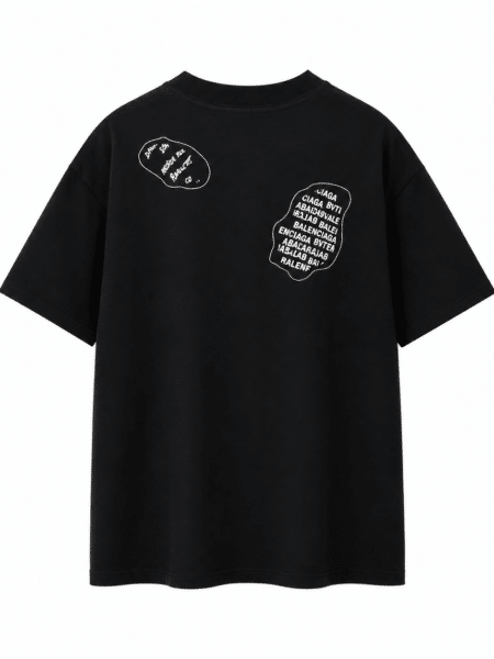 [발렌시아가] 로고 & 패치 자수 반팔 티셔츠 (2 COLORS)
