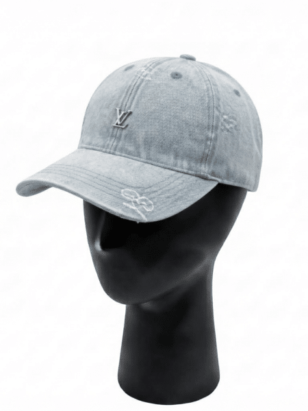 [루이비통] 워시드 메탈 LV 로고 데님 볼캡 (3 COLORS)