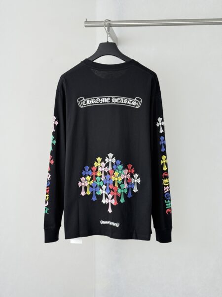 [크롬하츠] 멀티 컬러 크로스 롱슬리브 티셔츠 (2 COLORS)