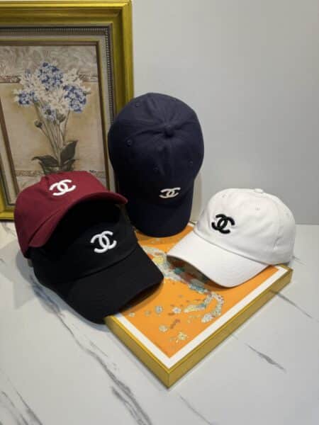 [샤넬] 코튼 CC 로고 베이스볼 캡 (4 COLORS)