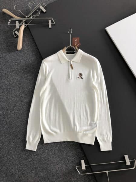[로로피아나] 하프집업 칼라 니트 (3 COLORS)