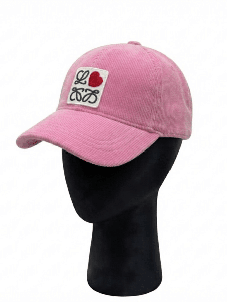 [로에베] 하트 로고 패치 코듀로이 베이스볼 캡 볼캡 (6 COLORS)