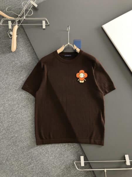 [루이비통] 비비엔 플라워 자수 반소매 스웨터 (3 COLORS)