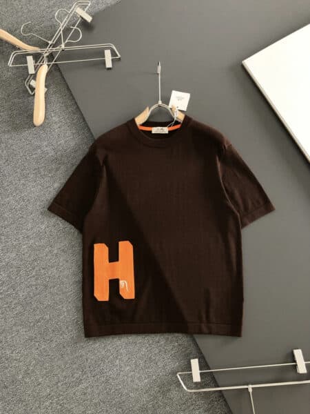 [에르메스] H 로고 반팔 니트 (3 COLORS)