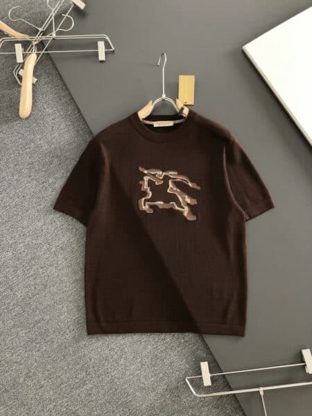 [버버리] EKD 체크 크루넥 반팔 니트 (4 COLORS)